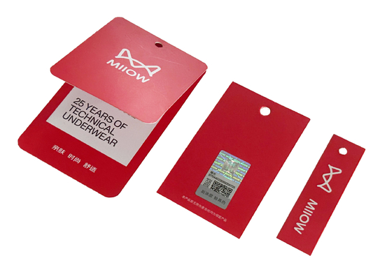 OEM Custom Paper Hang Tags Custom Printed Hang Tags แท็กที่พิมพ์ขึ้นตามสั่ง