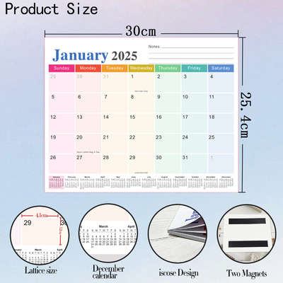 ปฏิทินผนังตามสั่ง 12 X 12 นิ้ว สําหรับวันหยุดของสหรัฐอเมริกา
