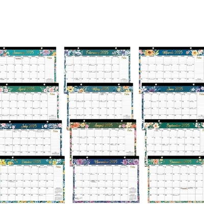 12 ภาพ ปรับปรุงปฏิทินผนัง ด้วยการปรับปรุงและเหตุการณ์สําคัญใน 12 X 12 นิ้ว