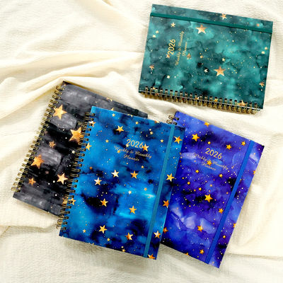 สมุดโน้ตแบบกำหนดเองส่วนบุคคลพร้อมข้อมูลจำเพาะมาตรฐาน ตัวเลือกงานศิลปะปกแบบกำหนดเอง