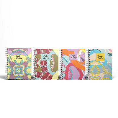 สมุดโน้ตปกแข็งแบบเกลียวพิมพ์โลโก้ 100 หน้า เข้าเล่มแบบเกลียวทนทาน เหมาะสำหรับงานประชุมทางธุรกิจและเวิร์คช็อป