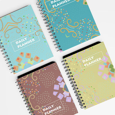 สมุดโน้ตปกแข็งแบบเกลียวสำหรับวิชาเดียว โดดเด่นด้วยสไตล์ที่หรูหรา เหมาะสำหรับจดบันทึกการประชุมและบันทึกส่วนตัว