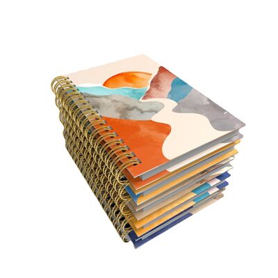 สมุดโน้ตวารสารแบบกำหนดเองหนึ่งเล่มพร้อมปกศิลปะแบบกำหนดเอง เหมาะสำหรับงานอีเวนต์ของบริษัท การประชุม และการขอบคุณลูกค้า