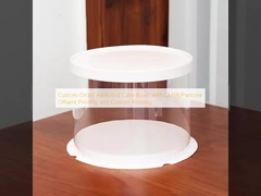 การสั่งซื้อตามสั่ง รับรองกล่องเค้กที่มี CMYK / Pantone Offsent Printing และ Custom Printing