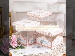 CMYK/Pantone Printing Cake Packaging Boxes ตัวเลือกที่เหมาะสมสําหรับการแก้ไขการบรรจุสินค้าที่กําหนดเอง