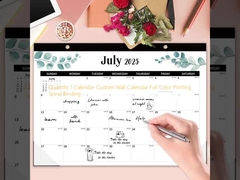 ปริมาณ 1 ปฏิทิน ปฏิทินผนังตามสั่ง พิมพ์สีเต็ม สายลอก