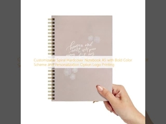 สมุดโน้ตปกแข็งแบบเกลียว A5 ปรับแต่งได้ พร้อมโทนสีที่โดดเด่นและตัวเลือกการพิมพ์โลโก้ส่วนบุคคล