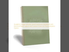 สมุดโน้ตปกแข็งแบบเกลียวสำหรับใช้งานในสถาบันการศึกษา พร้อมกระดาษแบบ Dot-Grid และตัวเลือกการปรับแต่งภาพปก
