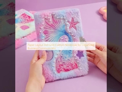 กระดาษ ลายแบบ ดอท-กรีด พันธ์บันทึกที่กําหนดเองสําหรับการประสานงานธุรกิจ