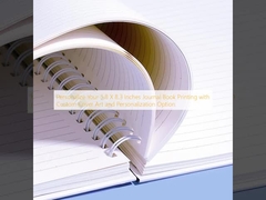 ปรับแต่งการพิมพ์สมุดบันทึกขนาด 5.8 x 8.3 นิ้วของคุณด้วยงานศิลปะปกแบบกำหนดเองและตัวเลือกการปรับแต่ง