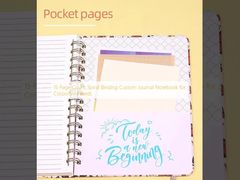 15 หน้านับ Spiral Binding Custom Journal Notebook สําหรับความต้องการของบริษัท