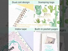 สมุดบันทึกแบบเกลียวสั่งทำพิเศษ ไม่มีช่องใส่ของ ออกแบบเอง