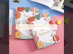 สมุดโน้ตปกแข็งแบบเกลียวมาตรฐาน น้ำหนักปก 300 แกรม สีดำ