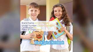 สมุดโน๊ตเกลียวสีดำ ปกแข็งทนทานสำหรับมืออาชีพ