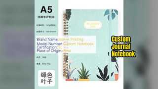 สมุดบันทึกสมุดบันทึกแบบกำหนดเองหน้าขาวดีไซน์หรูหรา