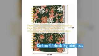 สมุดบันทึกสมุดบันทึกแบบกำหนดเองจัดระเบียบไอเดียได้อย่างรวดเร็ว